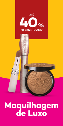 Maquilhagem de Luxo com destaque promocional de at&eacute; 40% sobre pre&ccedil;o de Venda ao P&uacute;blico Recomendado